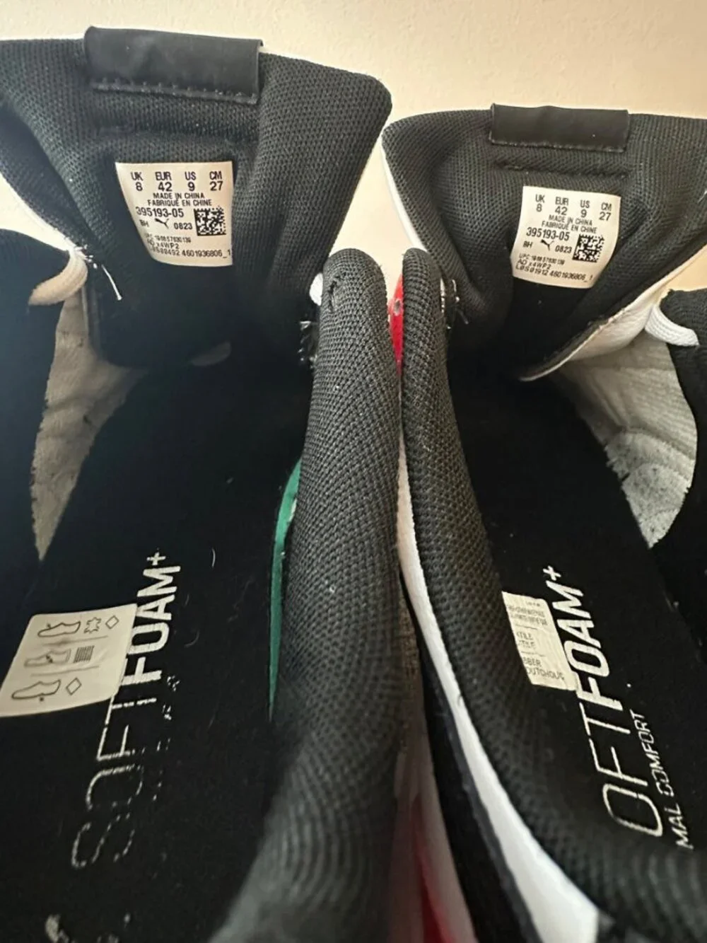 Puma SoftFoam+ Red White Black Sneakers | Men’s 9 - Picture 11 of 12